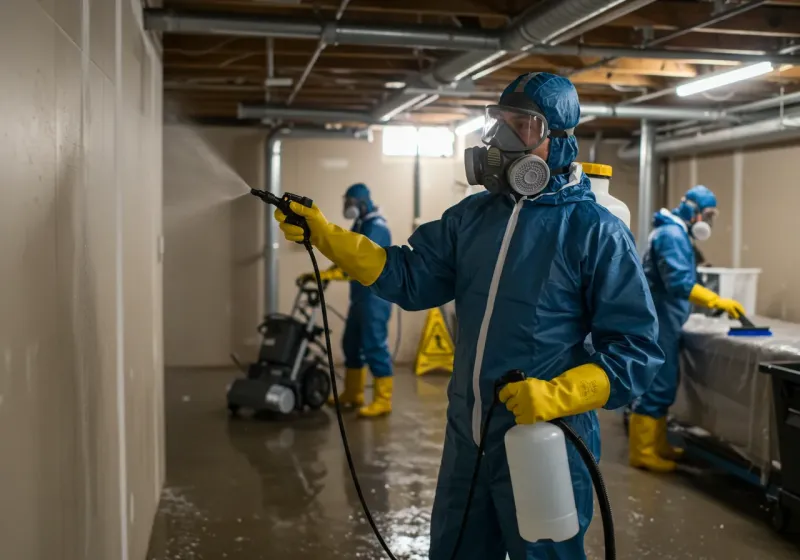 Basement Sanitization and Antimicrobial Treatment process in Heathsville, VA